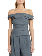 Womens Armarium Evening Tops In Grey