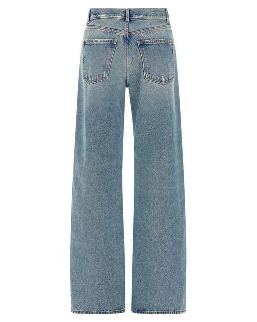 Womens Armarium Wide Leg Jeans In Blue