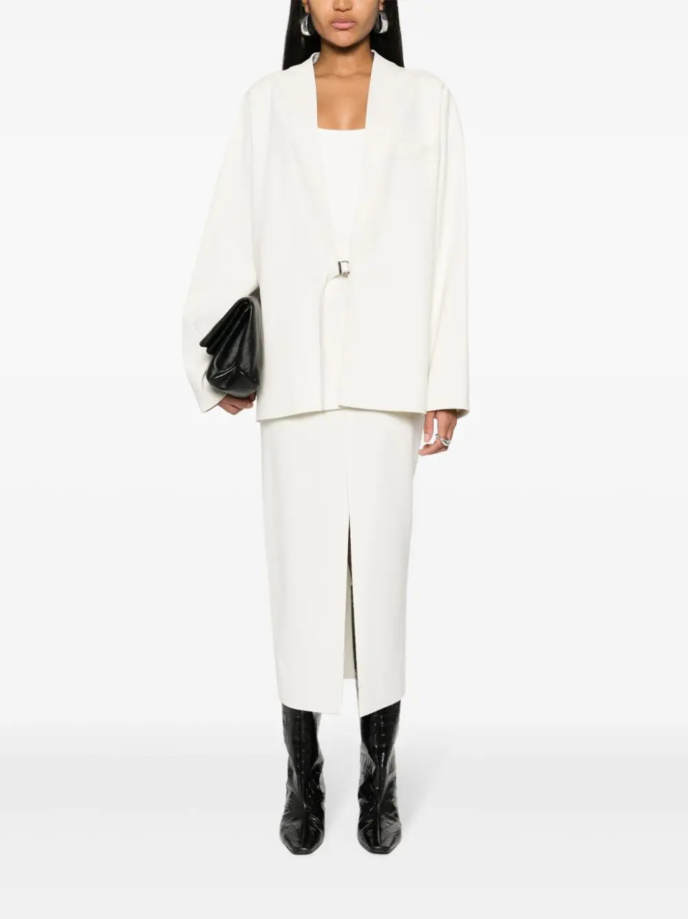 Womens Armarium Midi Skirts In Off White