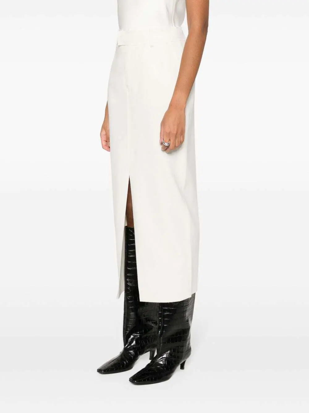 Womens Armarium Midi Skirts In Off White