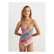 Womens Boteh Fashion Swimsuit In Multi