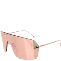 Fendi Womens Gold Fendi First Rimless Mask Sunglasses