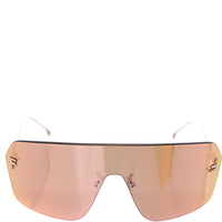 Fendi Womens Gold Fendi First Rimless Mask Sunglasses