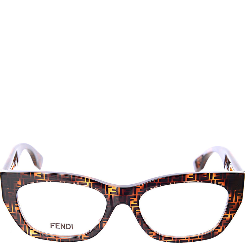 Fendi Womens Brown Baguette Square Sunglasses