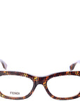 Fendi Womens Brown Baguette Square Sunglasses