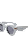 Loewe Eyewear Womens Inflated Round Sunglasses in Blue