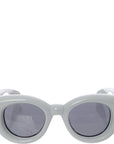 Loewe Eyewear Womens Inflated Round Sunglasses in Blue