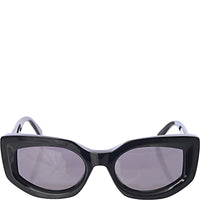 Celine Womens Black Bold 3 Dots Geometric Cat Eye Sunglasses