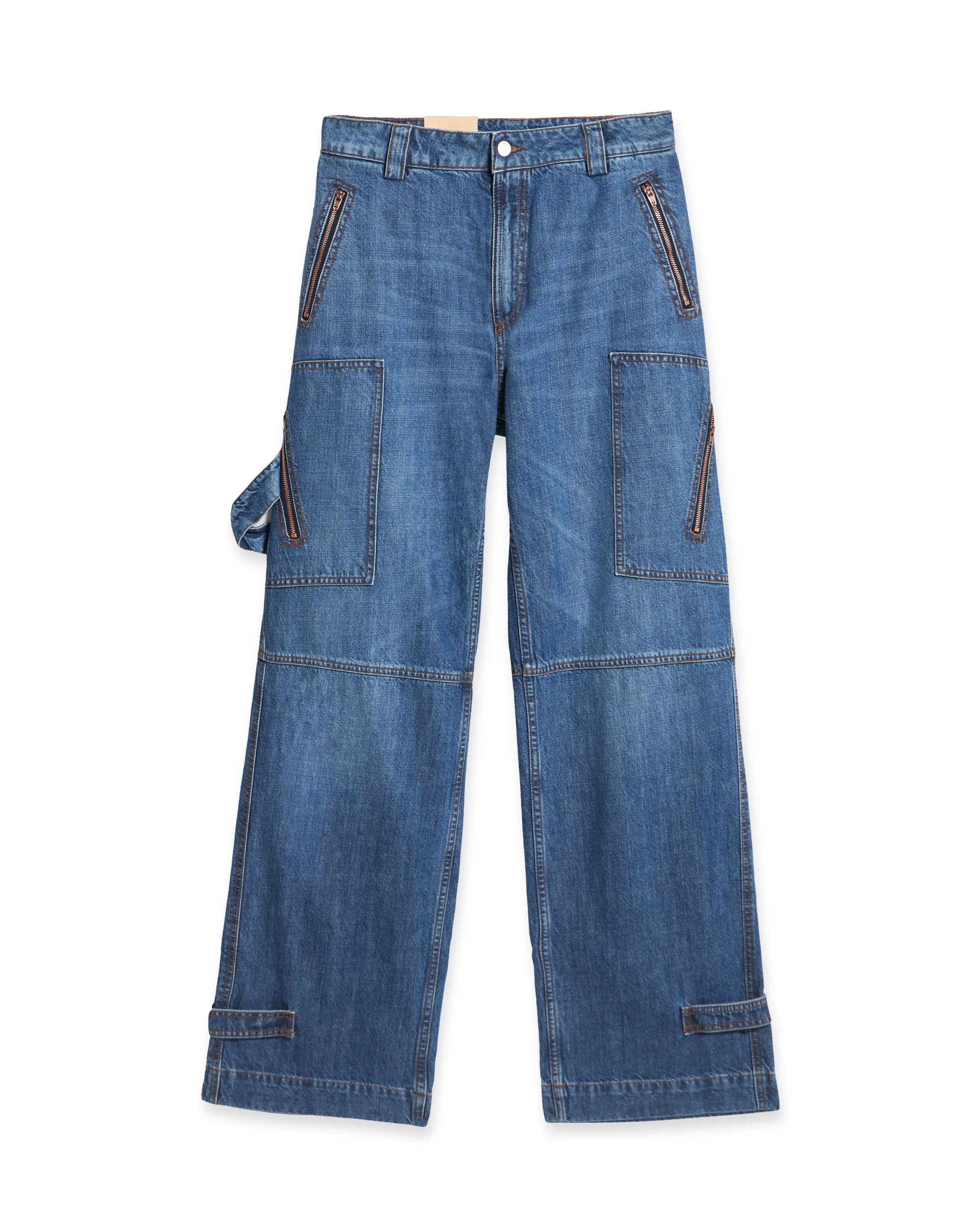 Womens Fortela Straight Jeans In Mid Blue