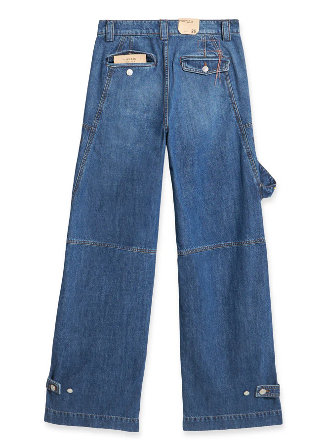 Womens Fortela Straight Jeans In Mid Blue