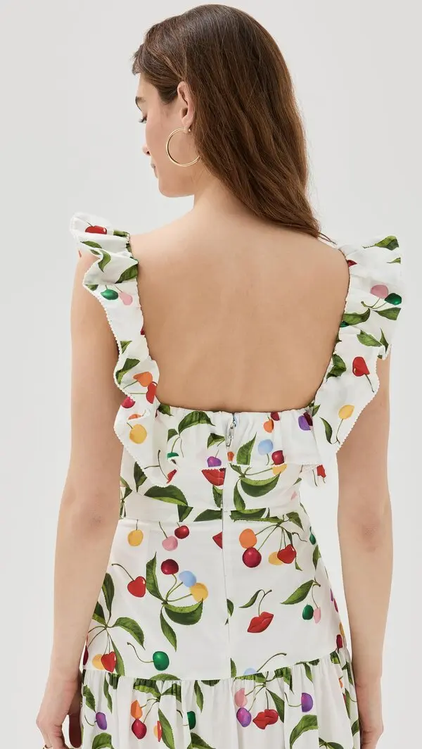 Womens Borgo De Nor Crop Tops In White Multi