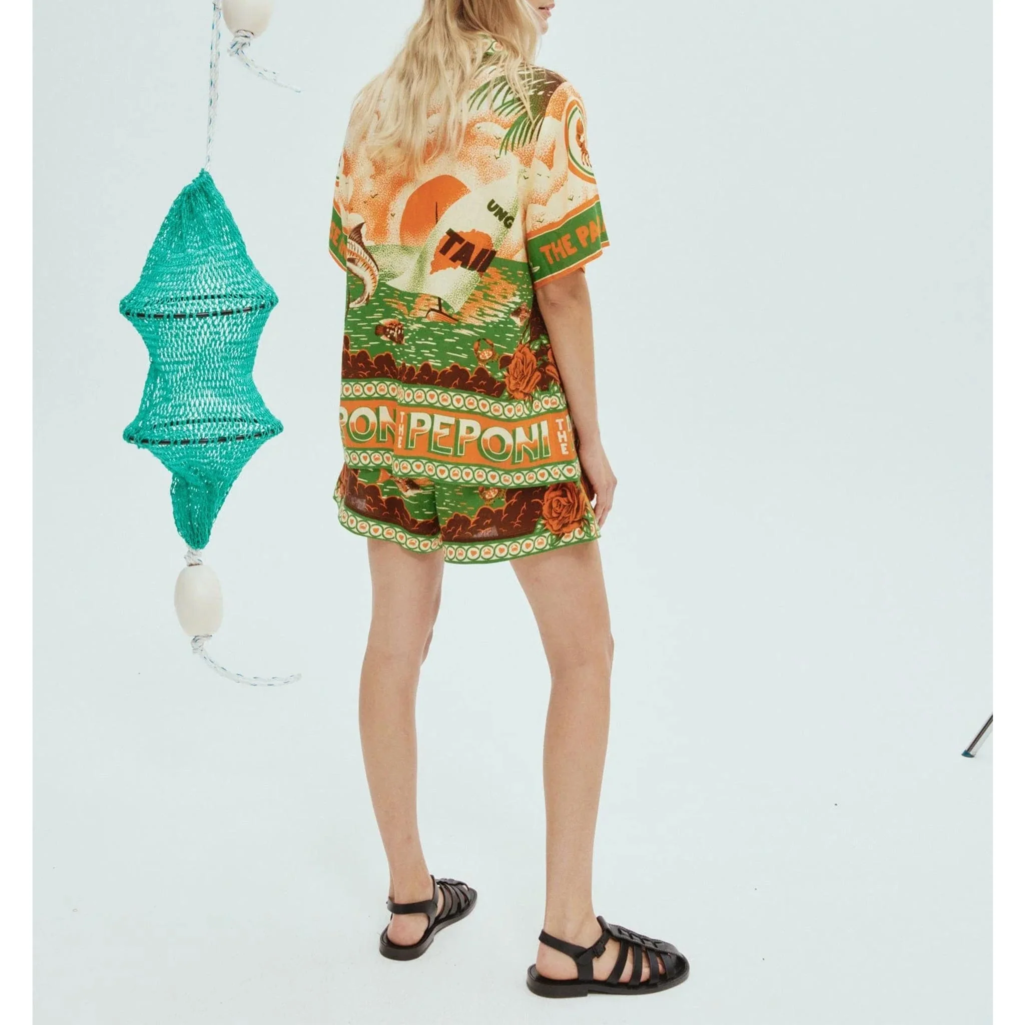Womens Alemais Beach Shirt In Multi