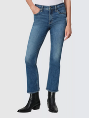 Womens Rag & Bone Flared Jeans In Mid Denim