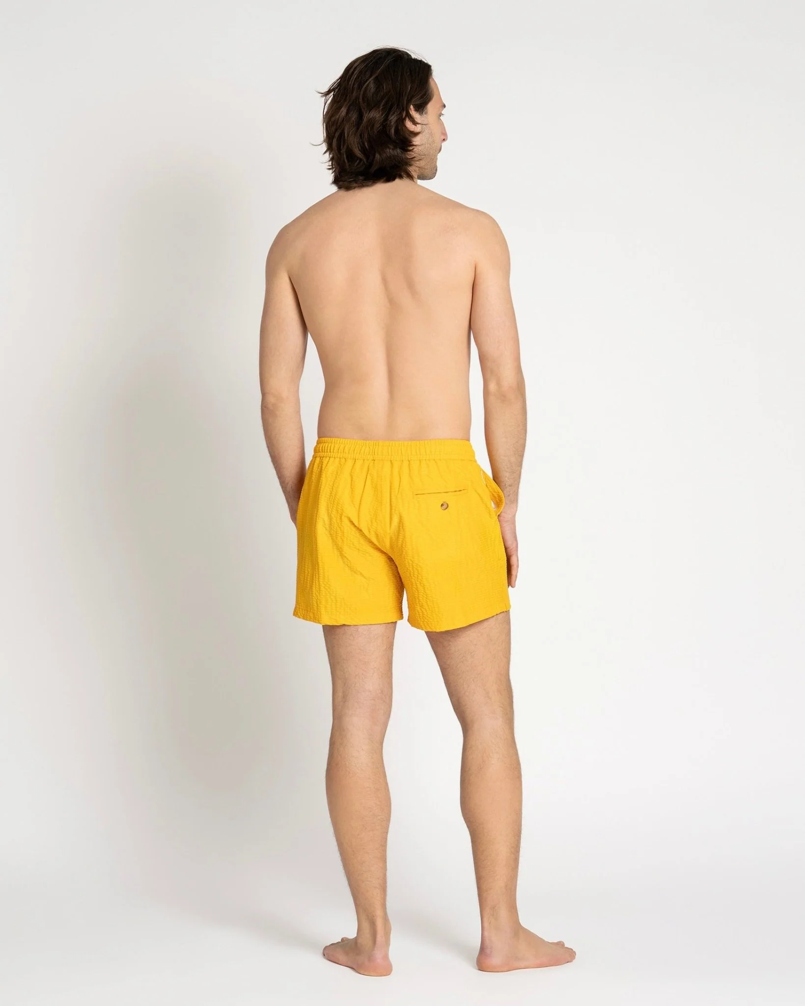 Mens The Resort Co Swimshorts In Yellow