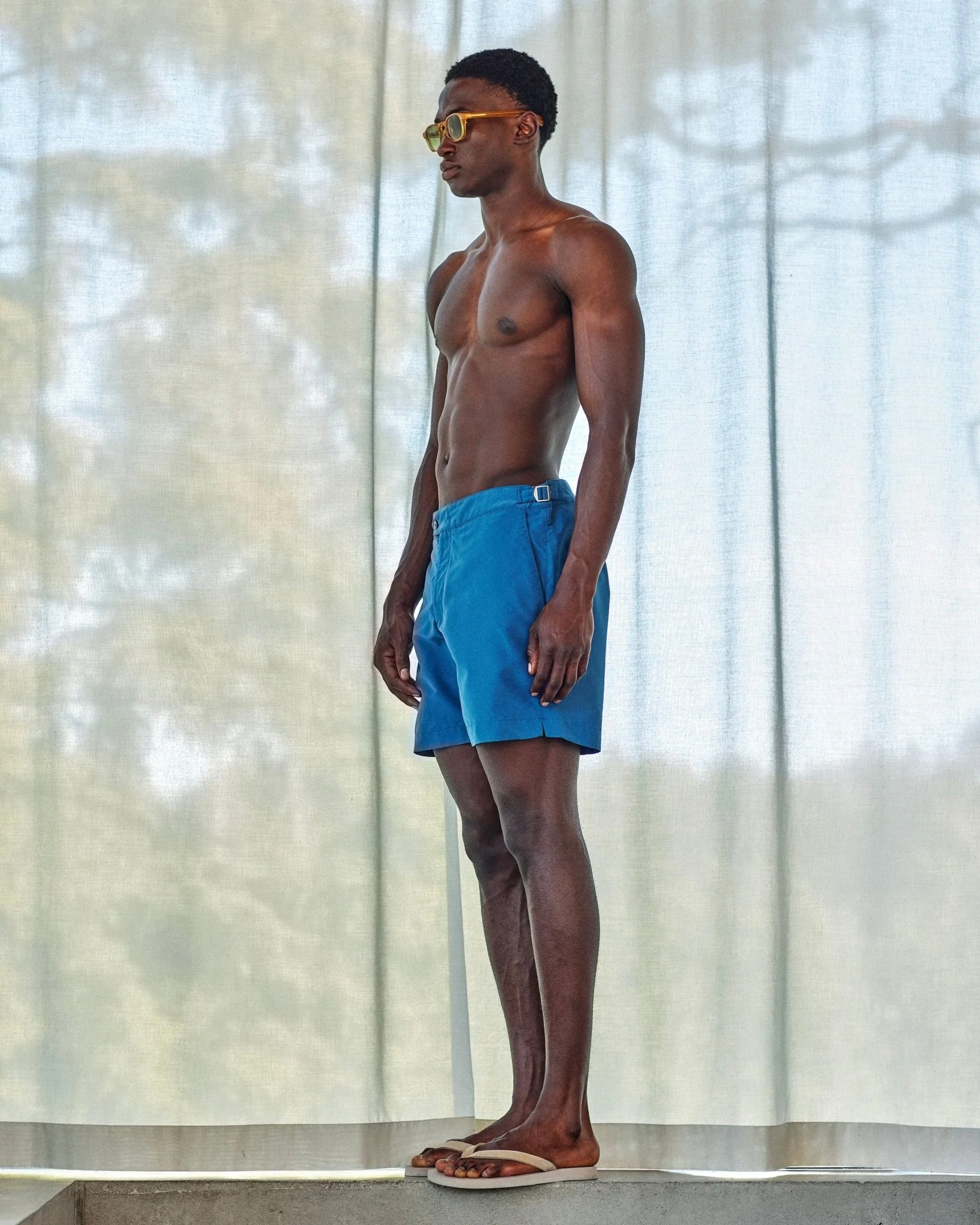 Mens The Resort Co Swimshorts In Blue