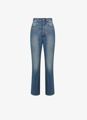 Womens Alaia Straight Jeans In Blue