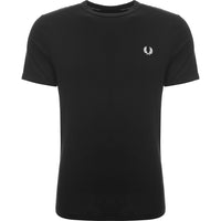 Fred Perry Mens Black Ringer T-Shirt