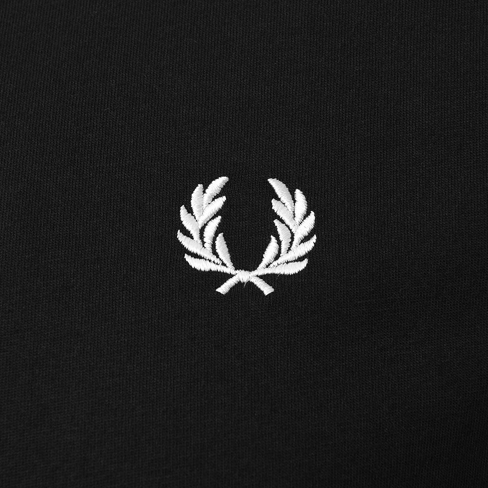 Fred Perry Mens Black Ringer T-Shirt