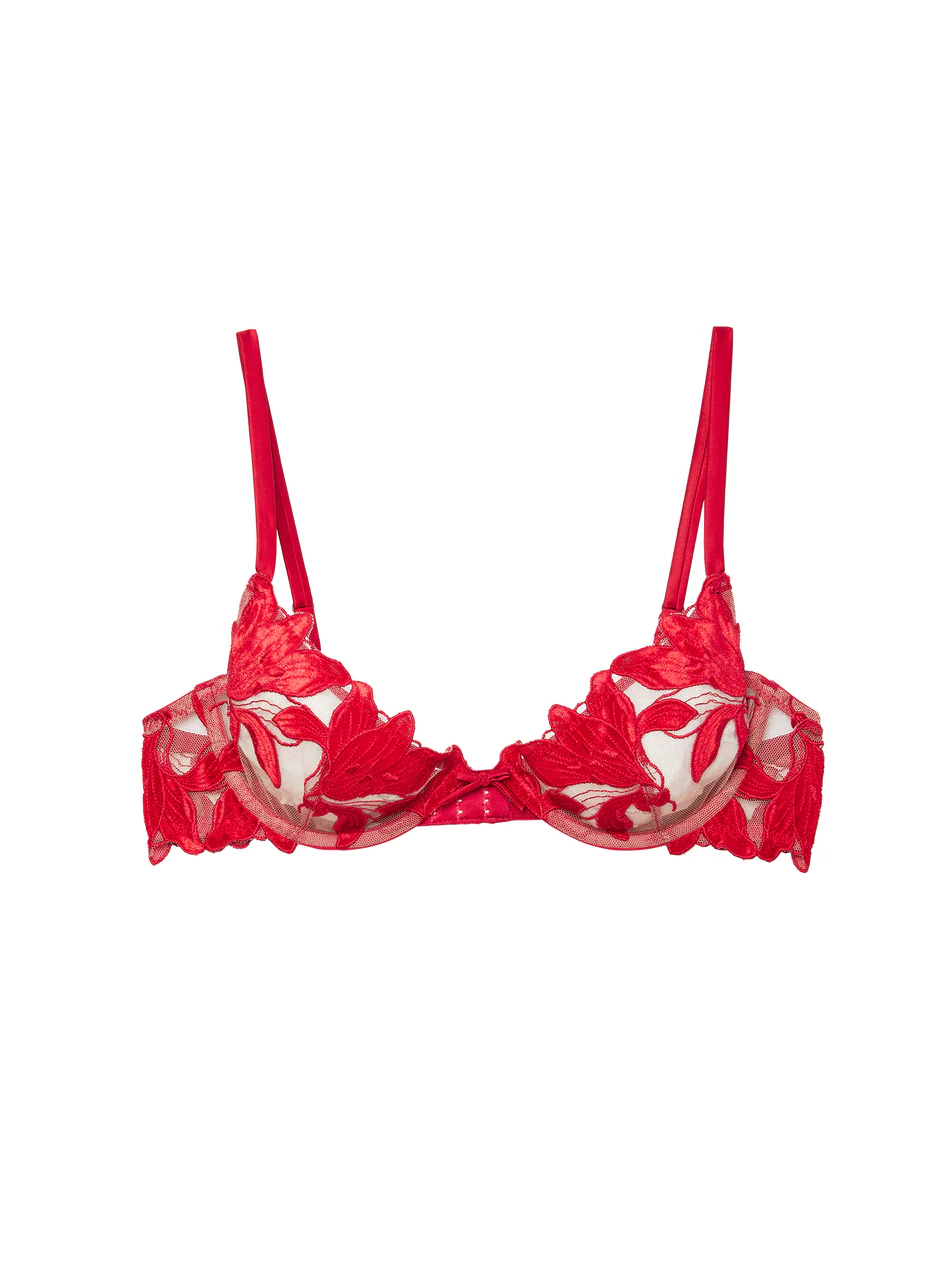 Womens Fleur Du Mal Full Cup Bras In Red