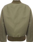 Sunflower Mens Nylon Bomber Jacket in Green