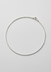 Mens All Blues Silver Necklace