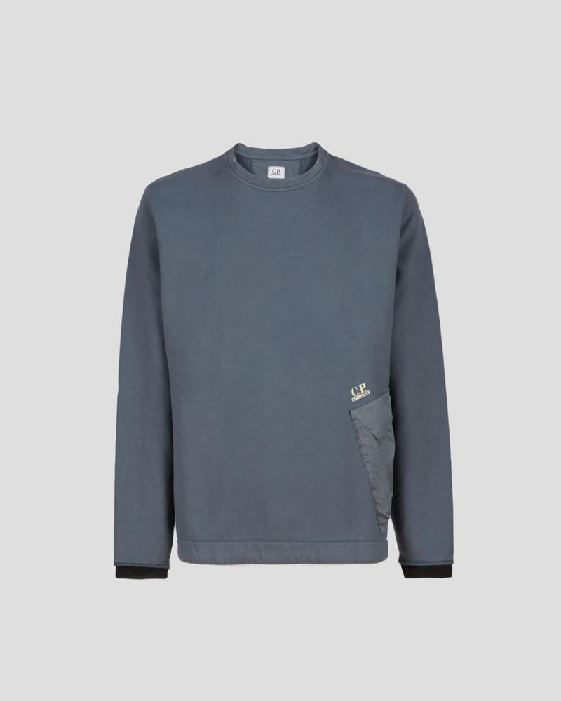 C.P. Company Mens Mixed Pocket Sweatshirt Orion