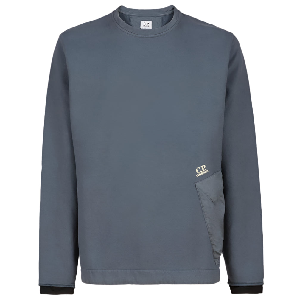C.P. Company Mens Mixed Pocket Sweatshirt Orion