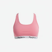 Pepe Jeans Womens Dexie Seamless Racer Back Bra In Pink
