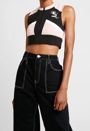 Puma Womens X Maybelline Zip Up Vest in Pink & Black
