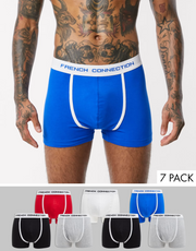 Mens French Connection 7 Pack Boxers