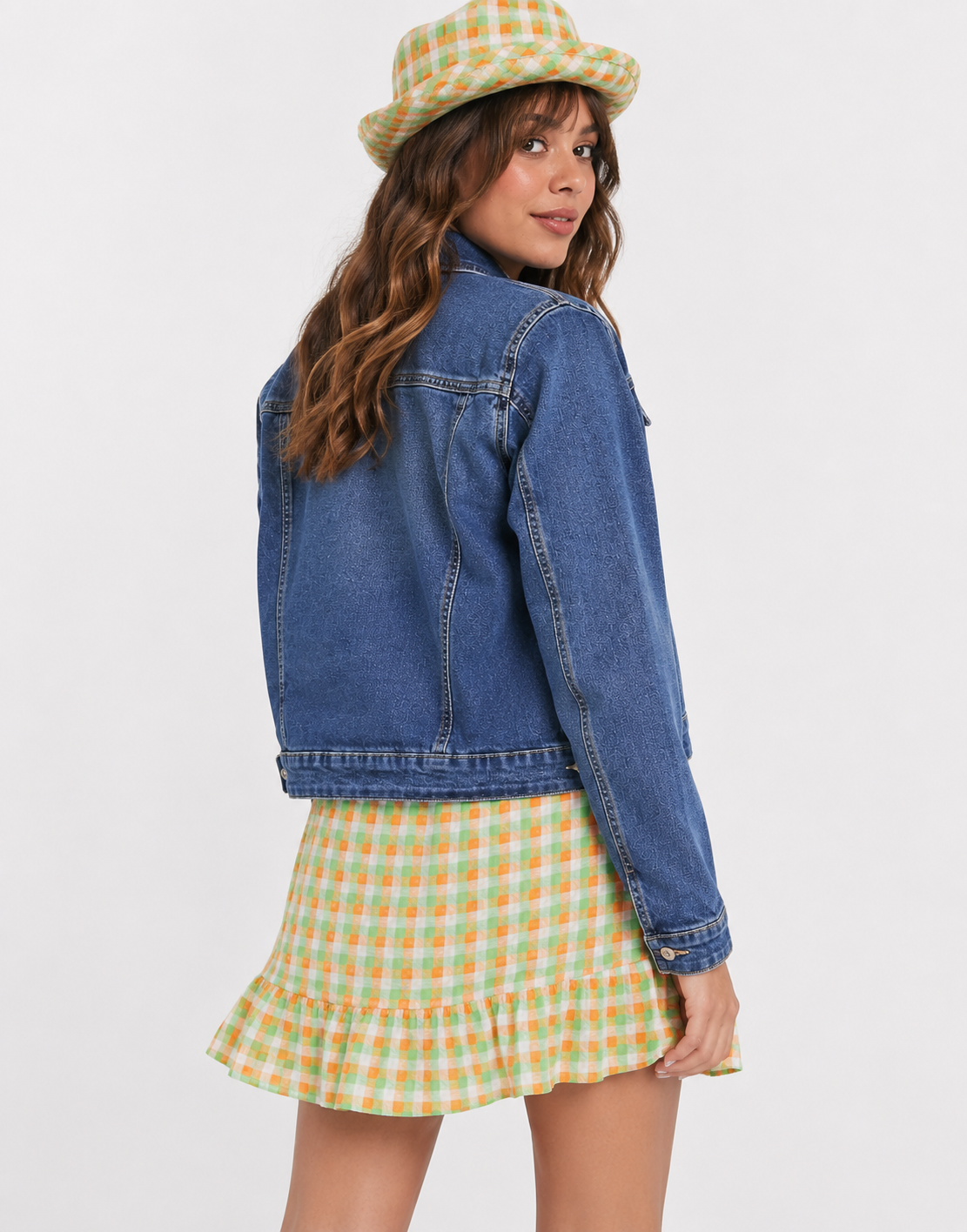 Noisy May Womens Denim Jacket In Blue