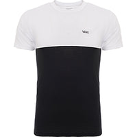 Vans Mens Black and White Colorblock Graphic T-Shirt