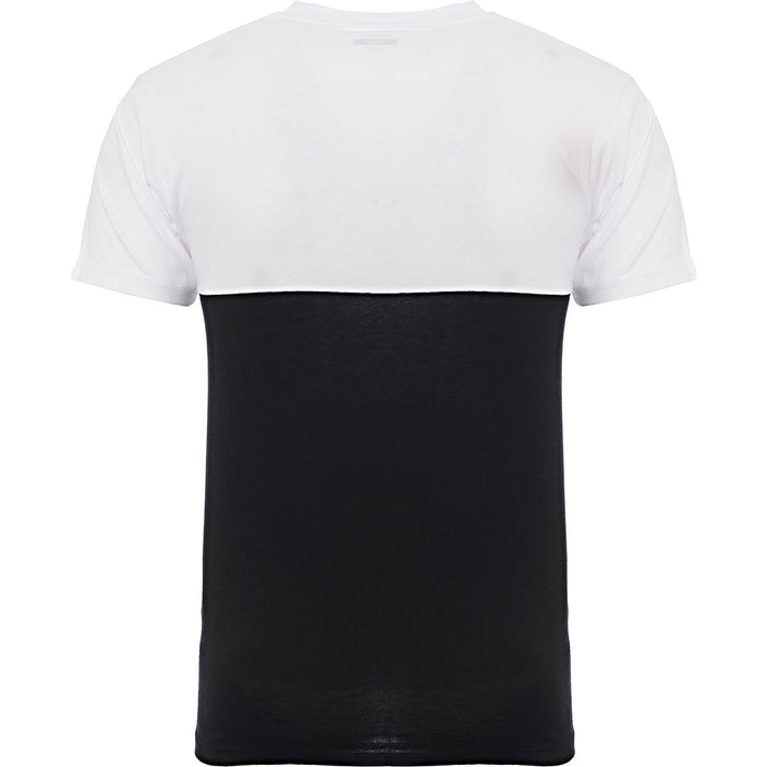 Vans Mens Black and White Colorblock Graphic T-Shirt