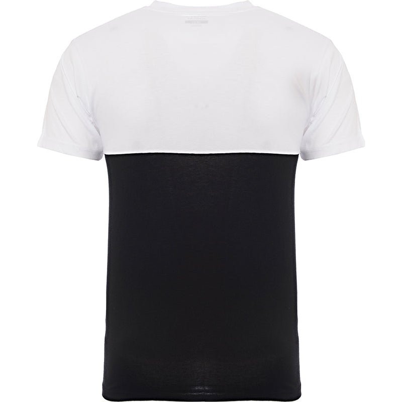 Vans Mens Black and White Colorblock Graphic T-Shirt