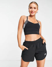 New Balance Womens Running Accelerate 5 inch Short in Black