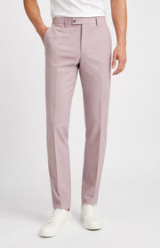 MOSS BROS Mens London Suit Trousers in Dusty Pink