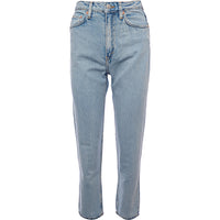 Weekday Womens Lash Cotton Mom Jean In Summer Blue Wash