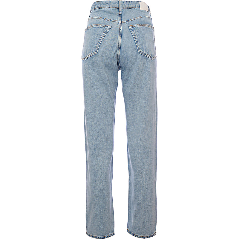 Weekday Womens Lash Cotton Mom Jean In Summer Blue Wash