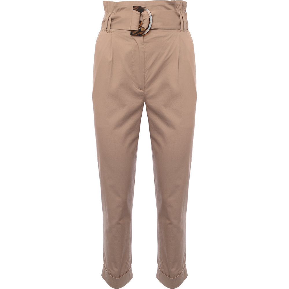 & Other Stories Womens Soft Belted Tapered Trousers