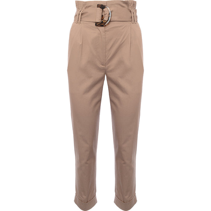 & Other Stories Womens Soft Belted Tapered Trousers