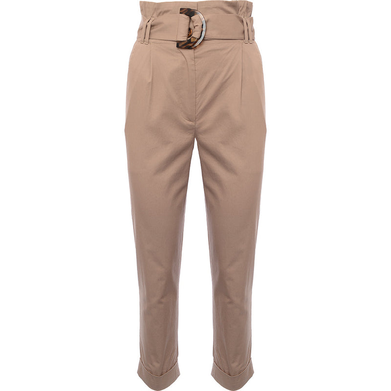 & Other Stories Womens Soft Belted Tapered Trousers