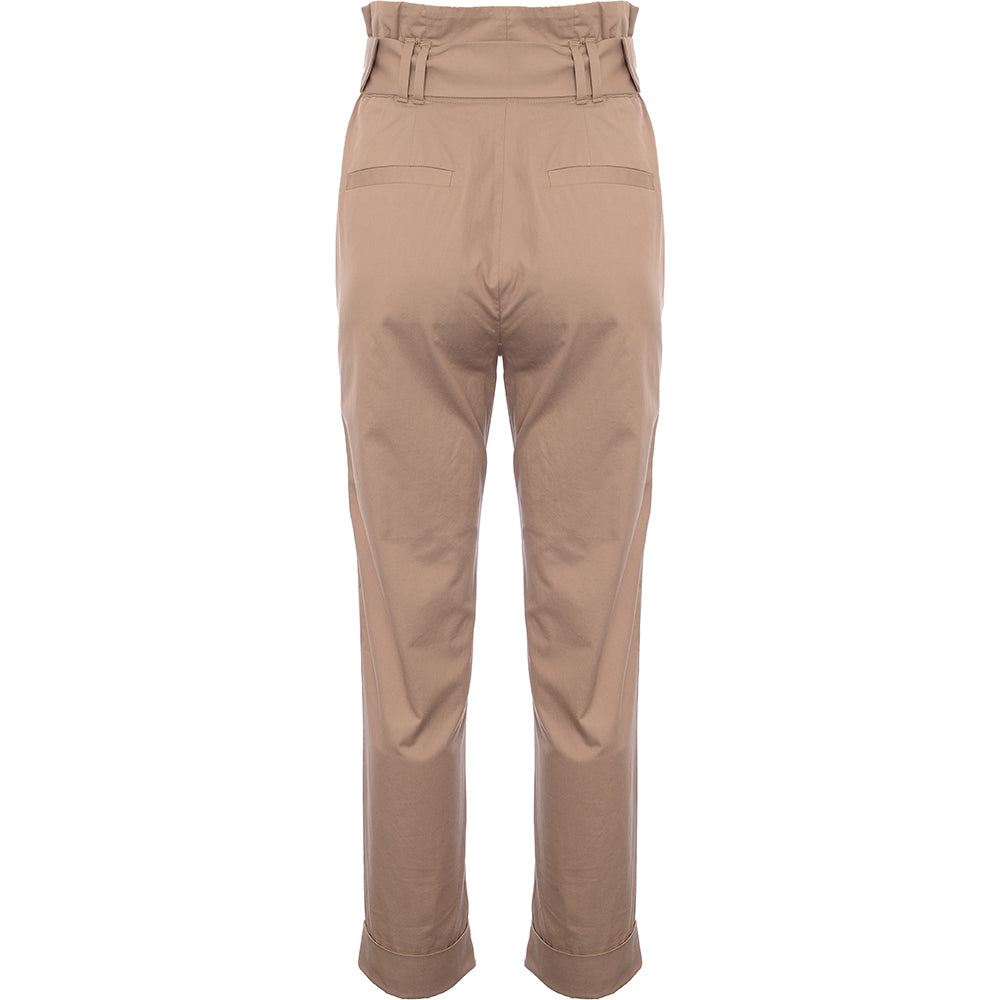 & Other Stories Womens Soft Belted Tapered Trousers