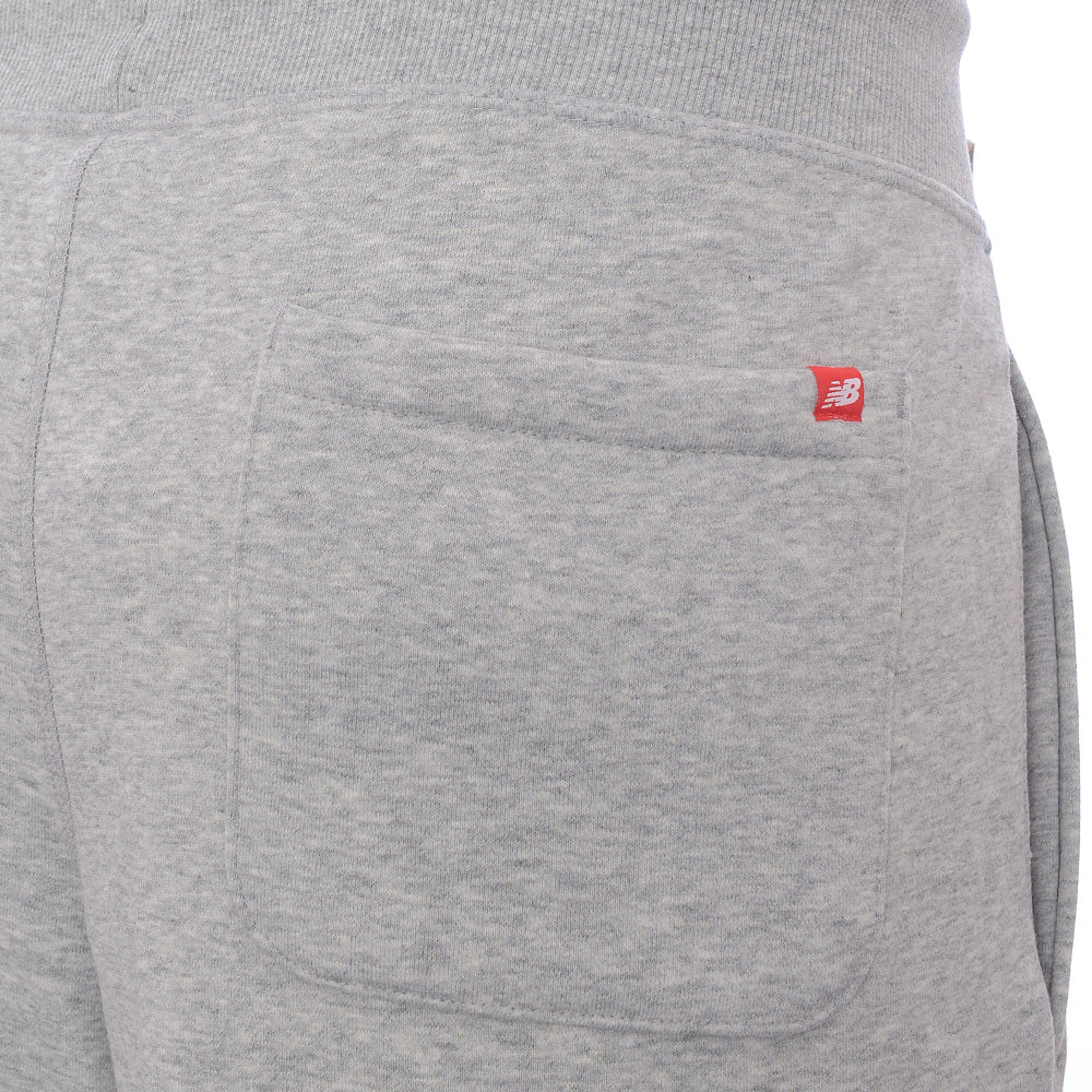 New Balance Mens Grey Small Logo Shorts
