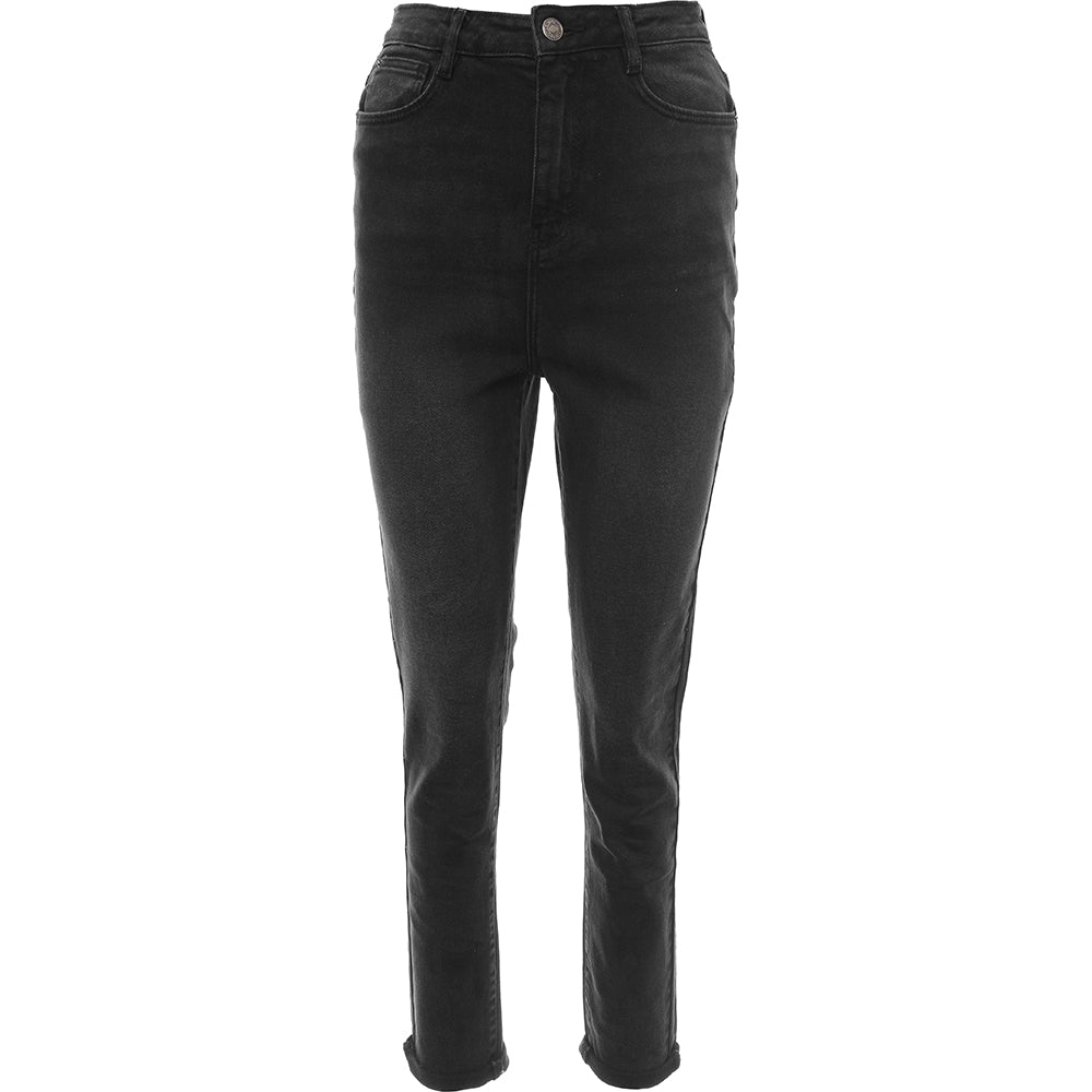 Urban Bliss Womens Black Mom Jeans