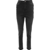 Urban Bliss Womens Black Mom Jeans