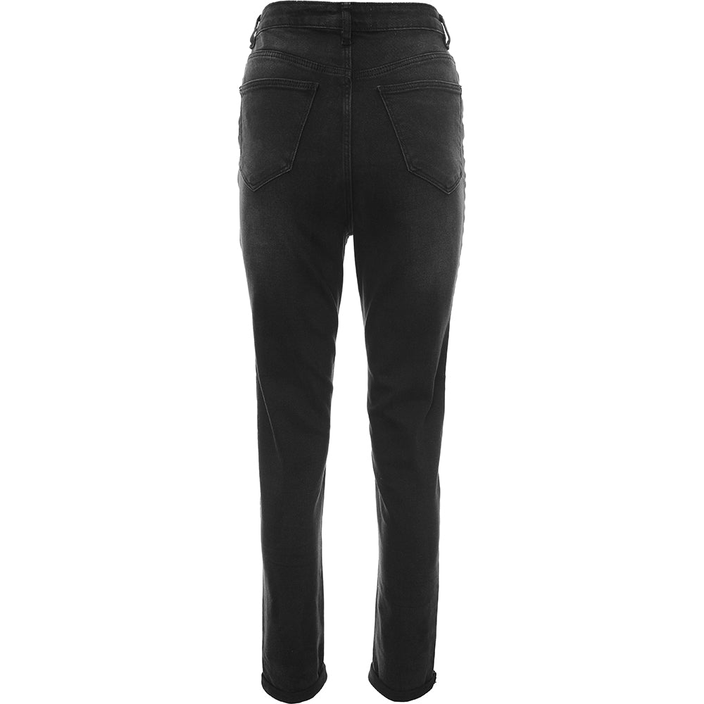 Urban Bliss Womens Black Mom Jeans