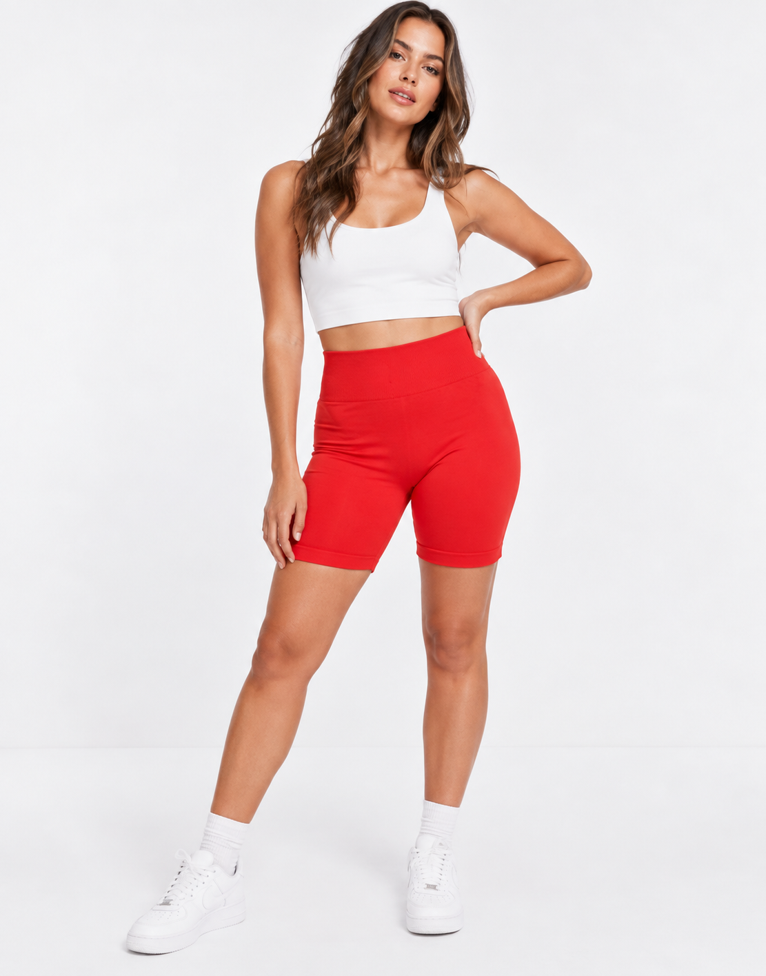 Topshop Red Activewear Shorts
