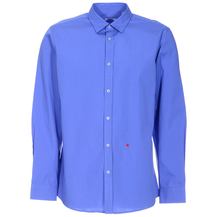 Moschino Mens Boxed Shirt in Light Navy