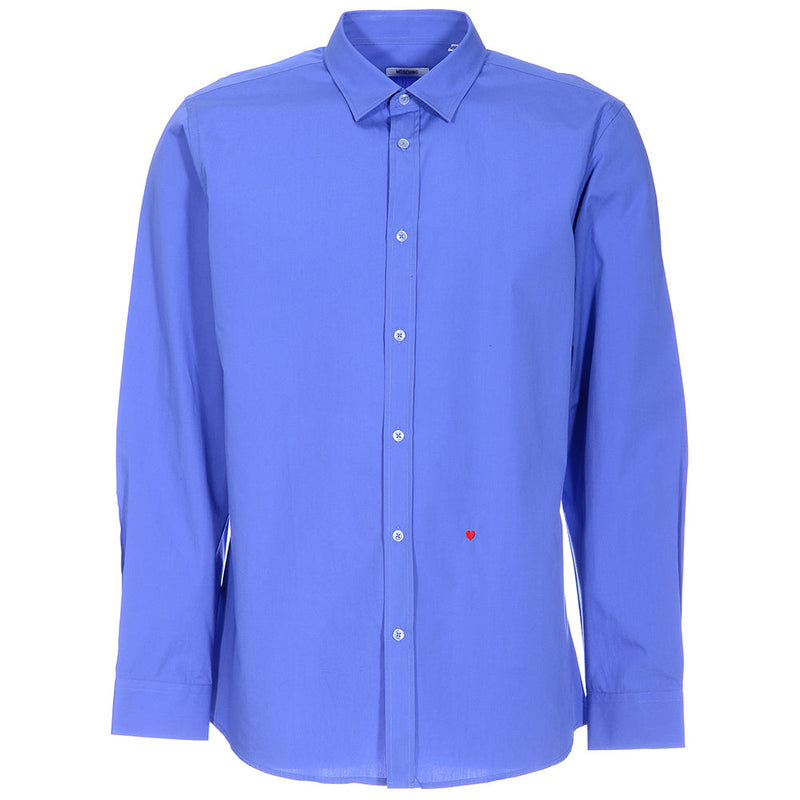 Moschino Mens Boxed Shirt in Light Navy