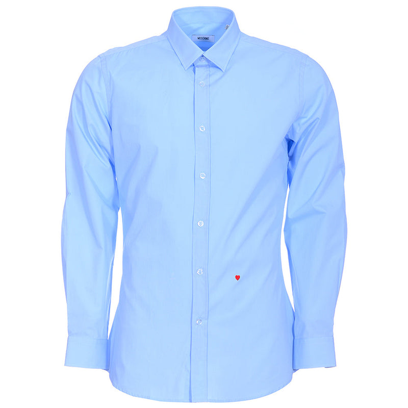 Moschino Mens Boxed Shirt in Light Blue